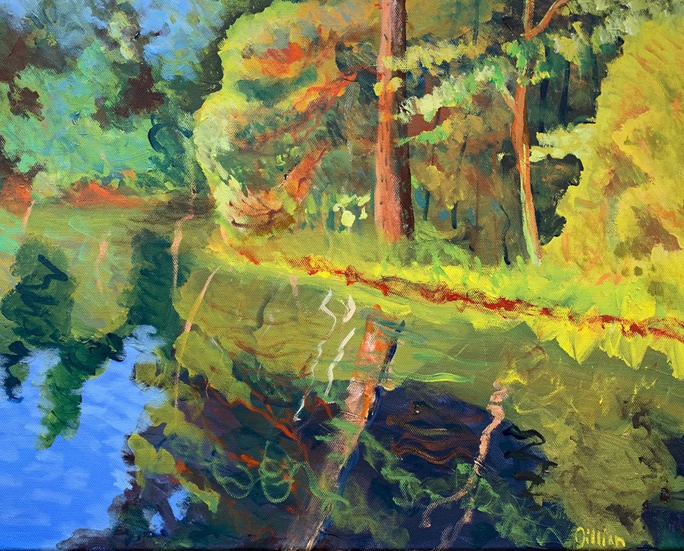 Hazlehurst Inlet no. 3, Acrylic on Canvas, 16" x 20", $500
