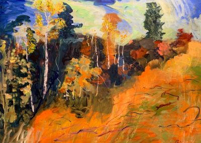 Jazzy Autumn no. 2, Acrylic on Canvas,40" x 48", Sold