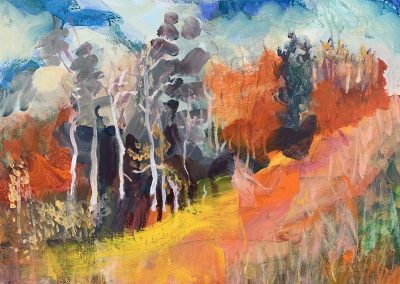 Autumn in Bemidji, Acrylic on Canvas, 16" x 20", Sold