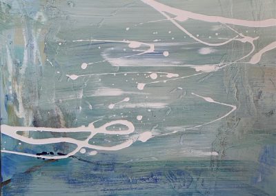 Gillian Bedford, Winter Abstract, Acrylic on Canvas, 16" x 20"